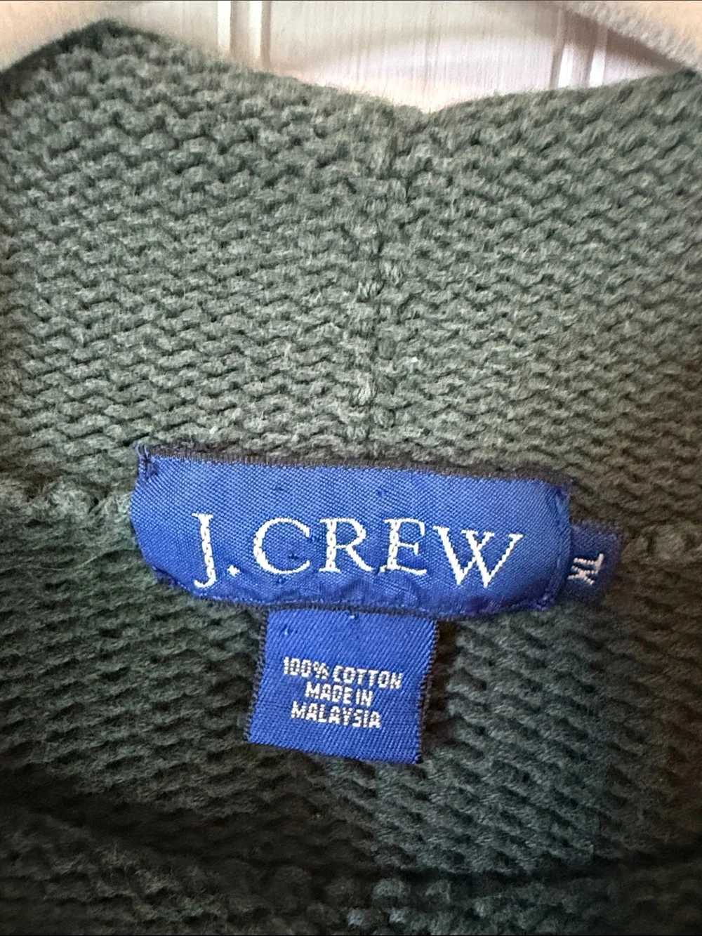 VINTAGE J CREW DARK GREEN ROLL NECK SWEATER xl